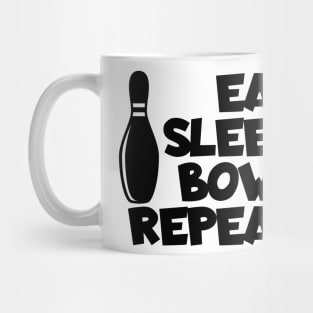 Bowling eat sleep bowl repeat Mug